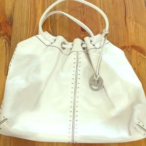 Authentic MK Winter White Tote/Hobo